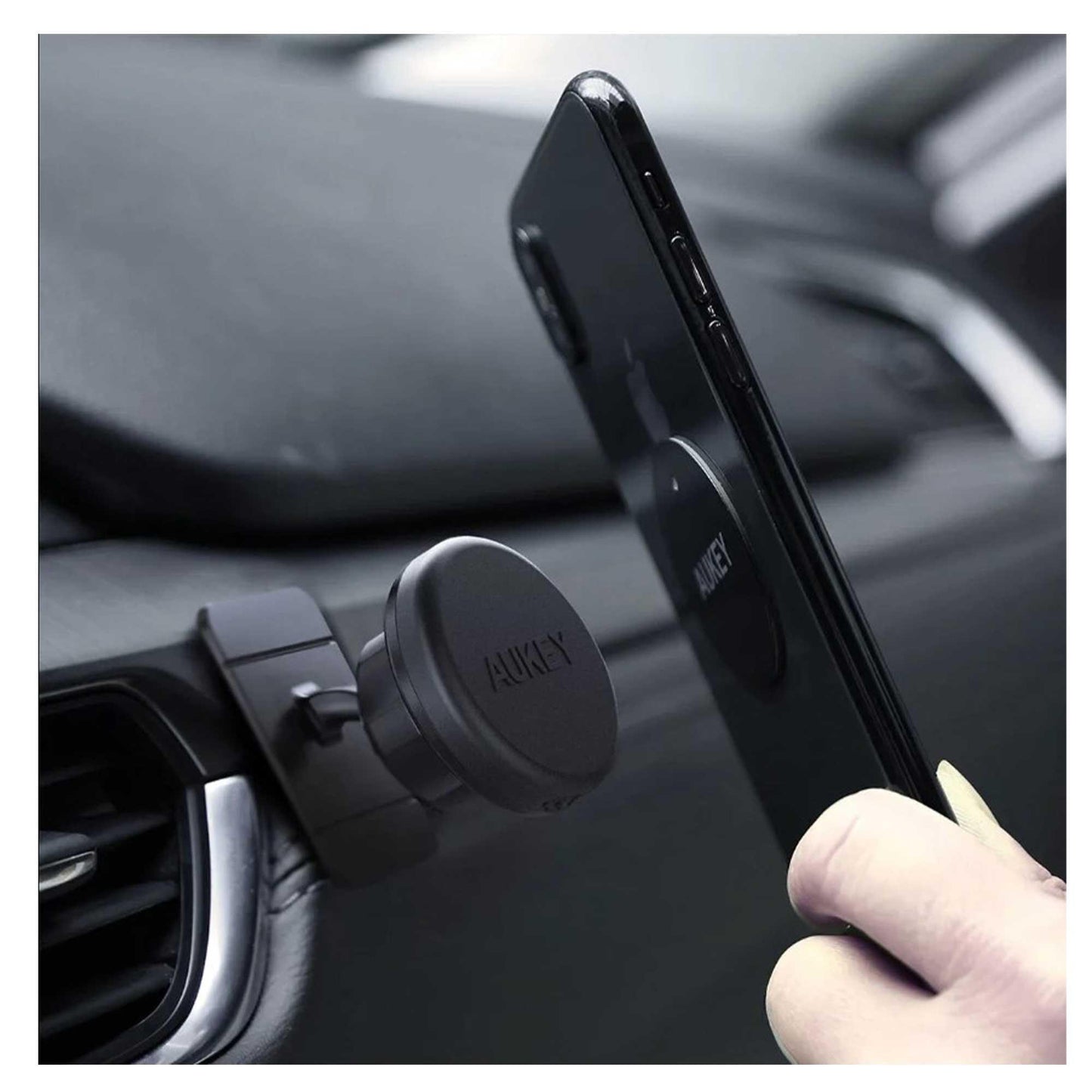 Aukey HD-C13 360° Yapışkan ve Mıknatıslı Taşınabilir Araç İçi Telefon Tutucu