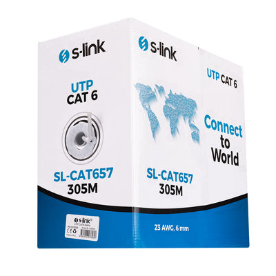 S-LINK SL-CAT657 CAT6 UTP 305 Metre 23awg Network Kablosu