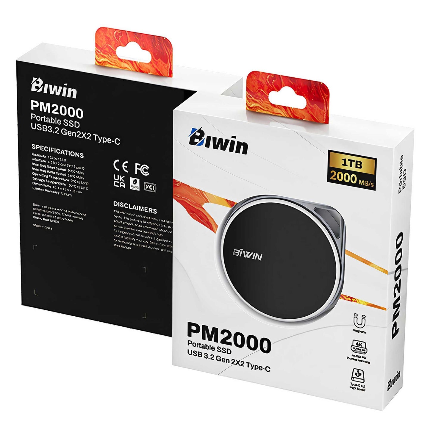 Biwin PM2000 1TB 1800/2000MB/s Gen2x2 Type-C Taşınabilir SSD