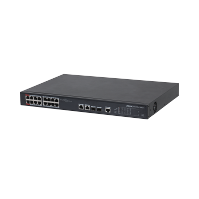 DAHUA DH-PFS4218-16ET-240-V3 18+2 10/100 Yönetilebilir (L2) +2 Port Gb. 2 SFP 16 PORT POE 240W Metal Kasa