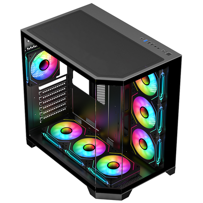 FRISBY FC-9550G 850W 80+ Bronze Siyah 7x ARGB Fan Mid Tower ATX Kasa