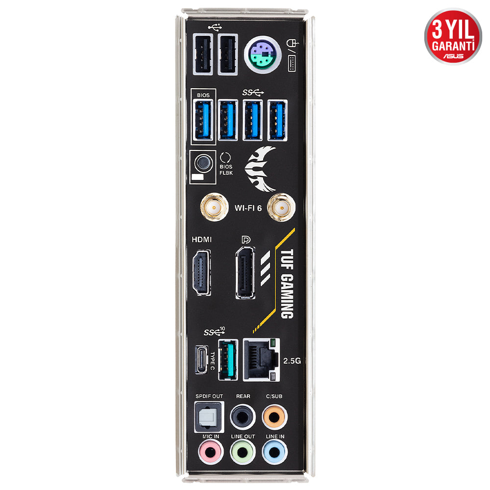 ASUS TUF GAMING B650M-PLUS WIFI B650 DDR5 (Vga Yok) GLan 2.5G mATX HD DP US3 M2 TYP-C WIFI BT AM5 AMD Anakart