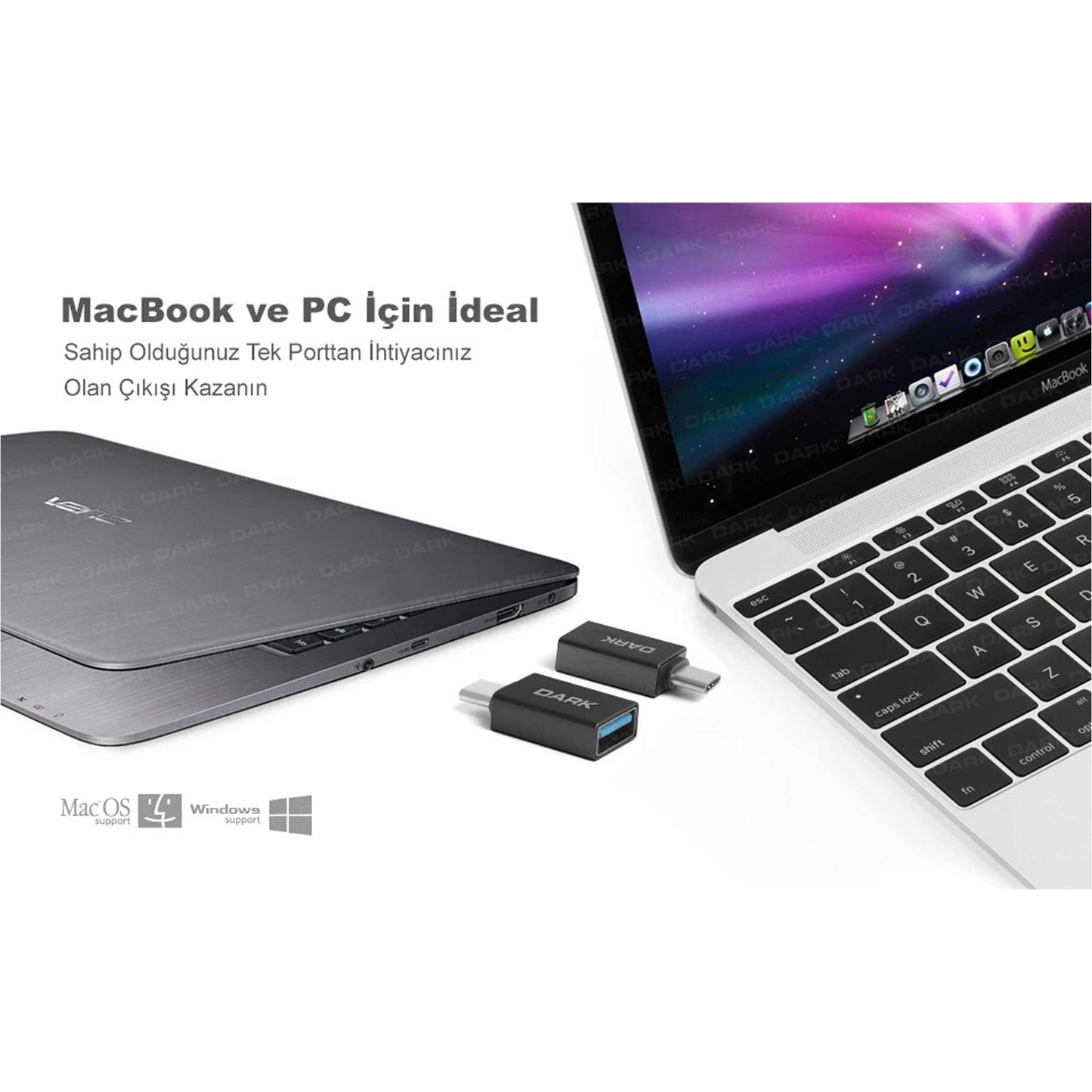 DARK DK-AC-U31X30 USB3.1 Type-C - USB3.0 Type-A Dönüştürücü Adaptör