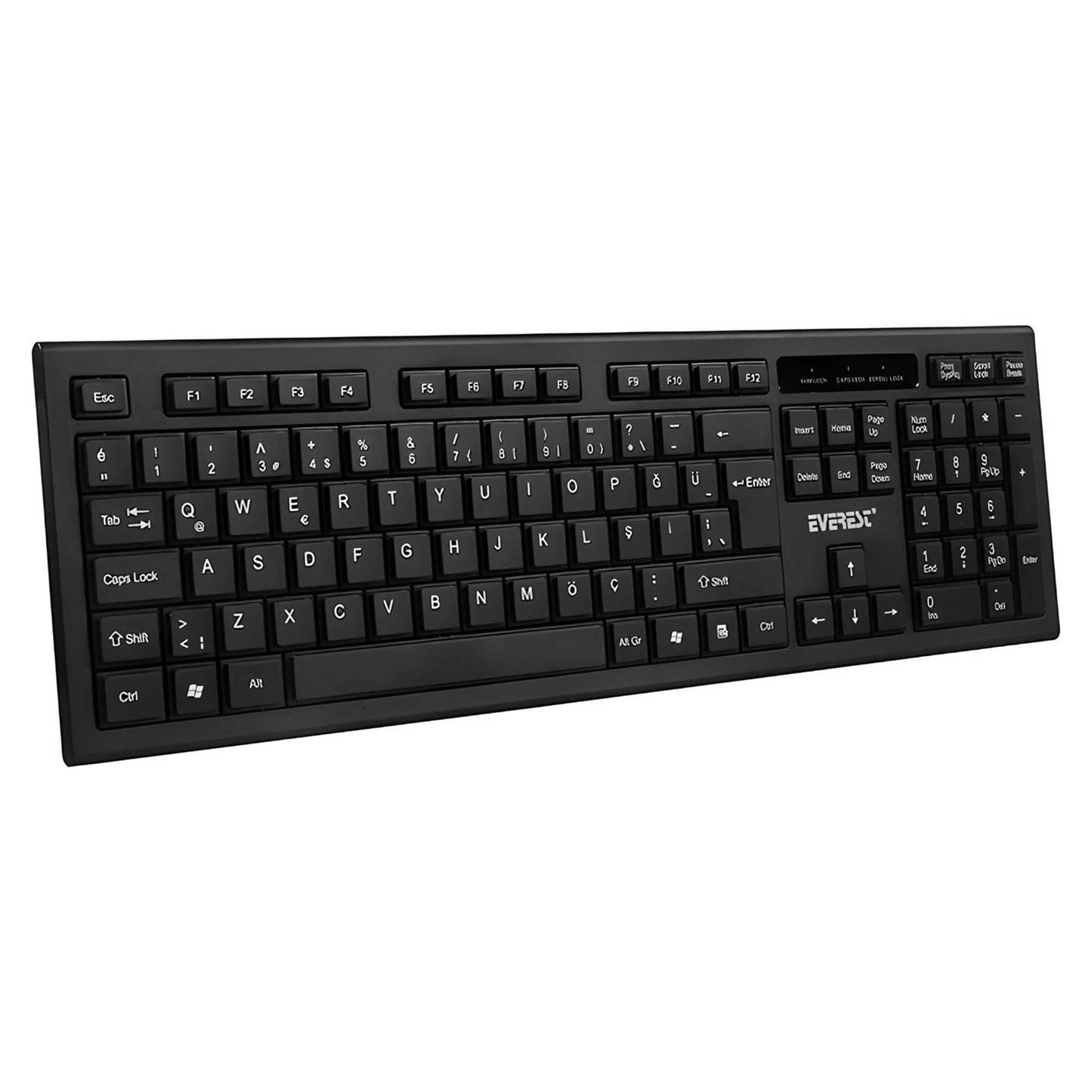Everest KM-6121 Siyah Kablosuz Q Türkçe Klavye Mouse Set