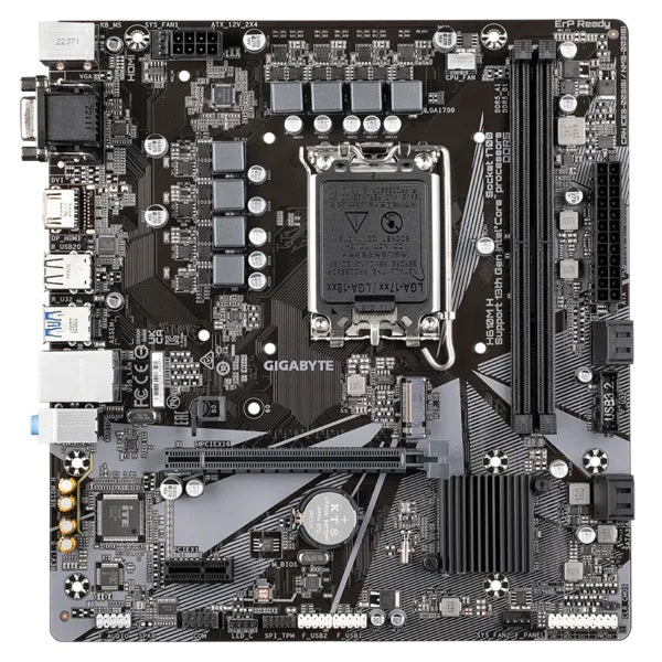 GIGABYTE H610M H H610 DDR5 Vga GLan mATX HDMI M2 1700p Anakart