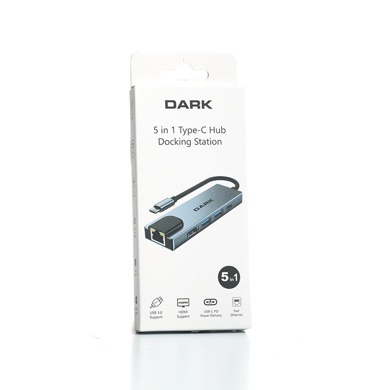 DARK DK-AC-U31X46 5'i 1 Arada USB 3.1 Type-C to Ethernet / HDMI USB 3.0 - USB 2.0 / USB-C 65W Macbook Port Çoklayıcı HUB