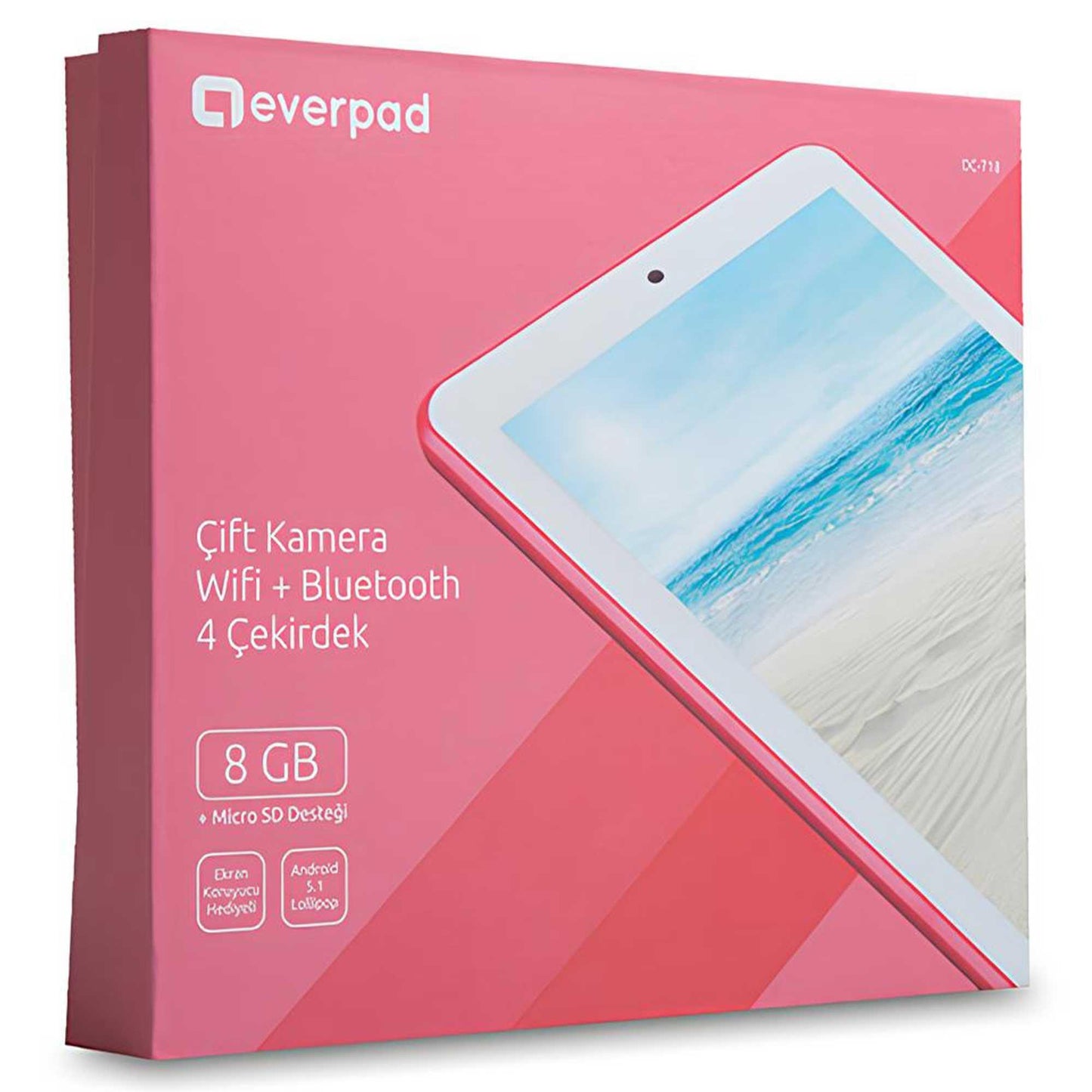 Everest Everpad DC-718 1GB 8GB 7" Kırmızı Beyaz Tablet