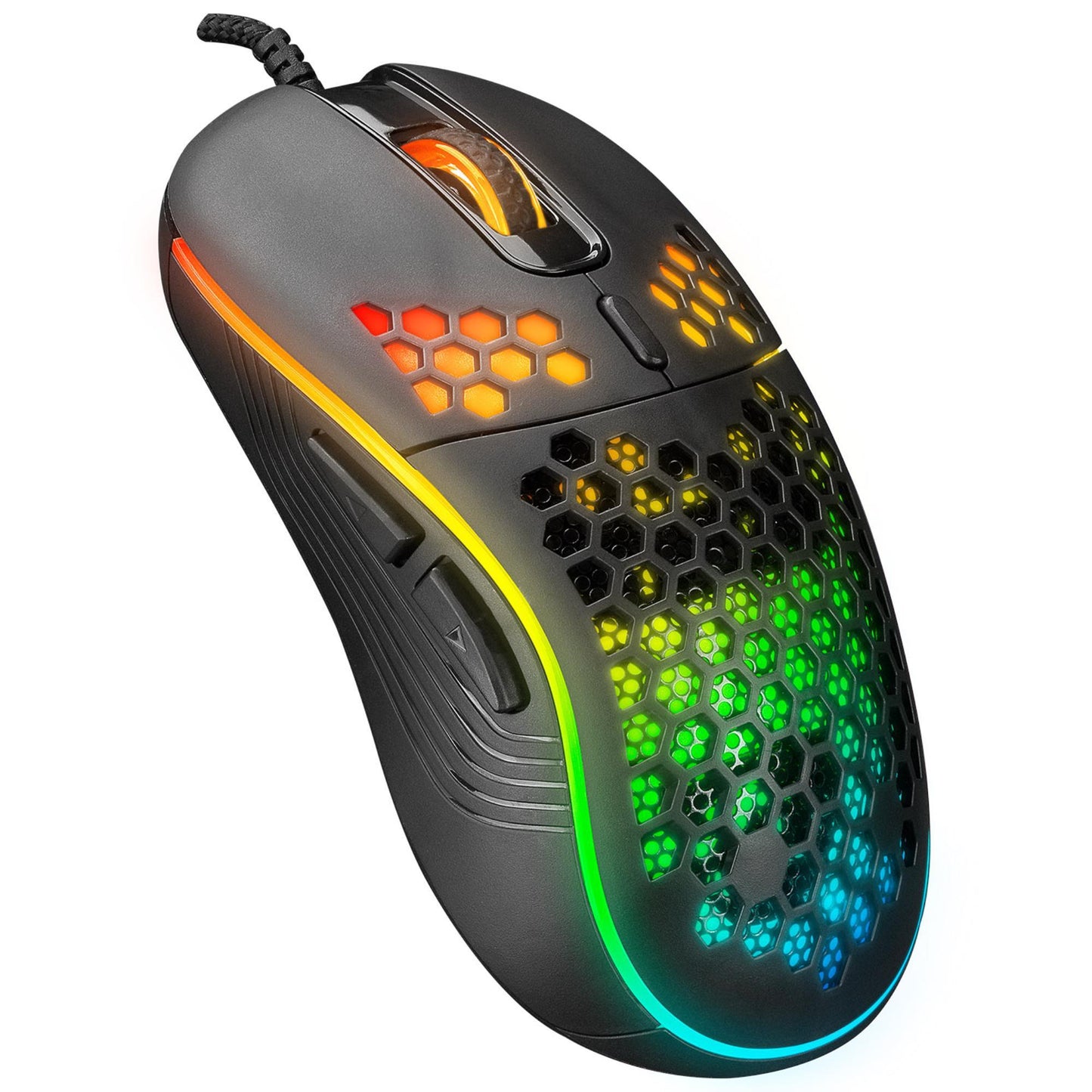 Everest SM-G66 X-HOLE Usb Siyah Optik 8000DPI LED Işıklı Oyuncu Mouse