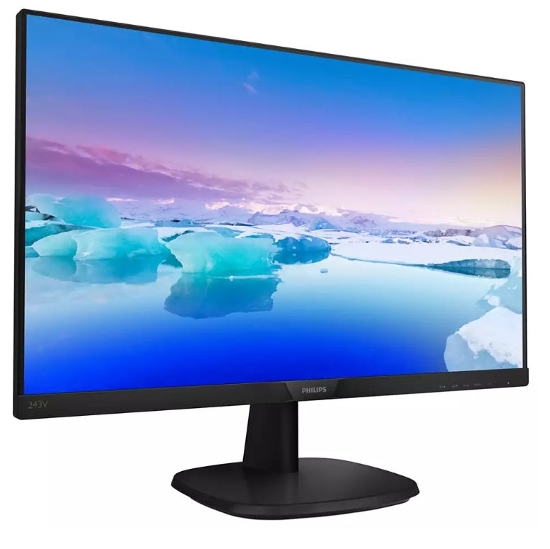 PHILIPS 243V7QJABF VLine 23.8" LED IPS 4ms 75Hz 1920x1080 FullHD VGA HDMI DP Multimedya (VESA) Siyah Monitör