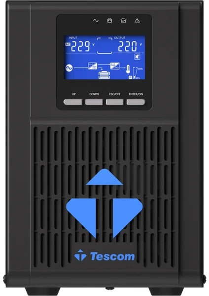 Tescom Neoline 10kva 1f/1f (16x7ah) 5/10dk Lcd Online Ups