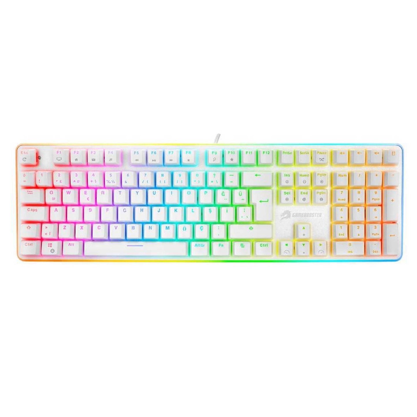 GameBooster Fire Storm G918 RGB USB Q TR Kırmızı Switch Mekanik Kablolu Gaming Klavye