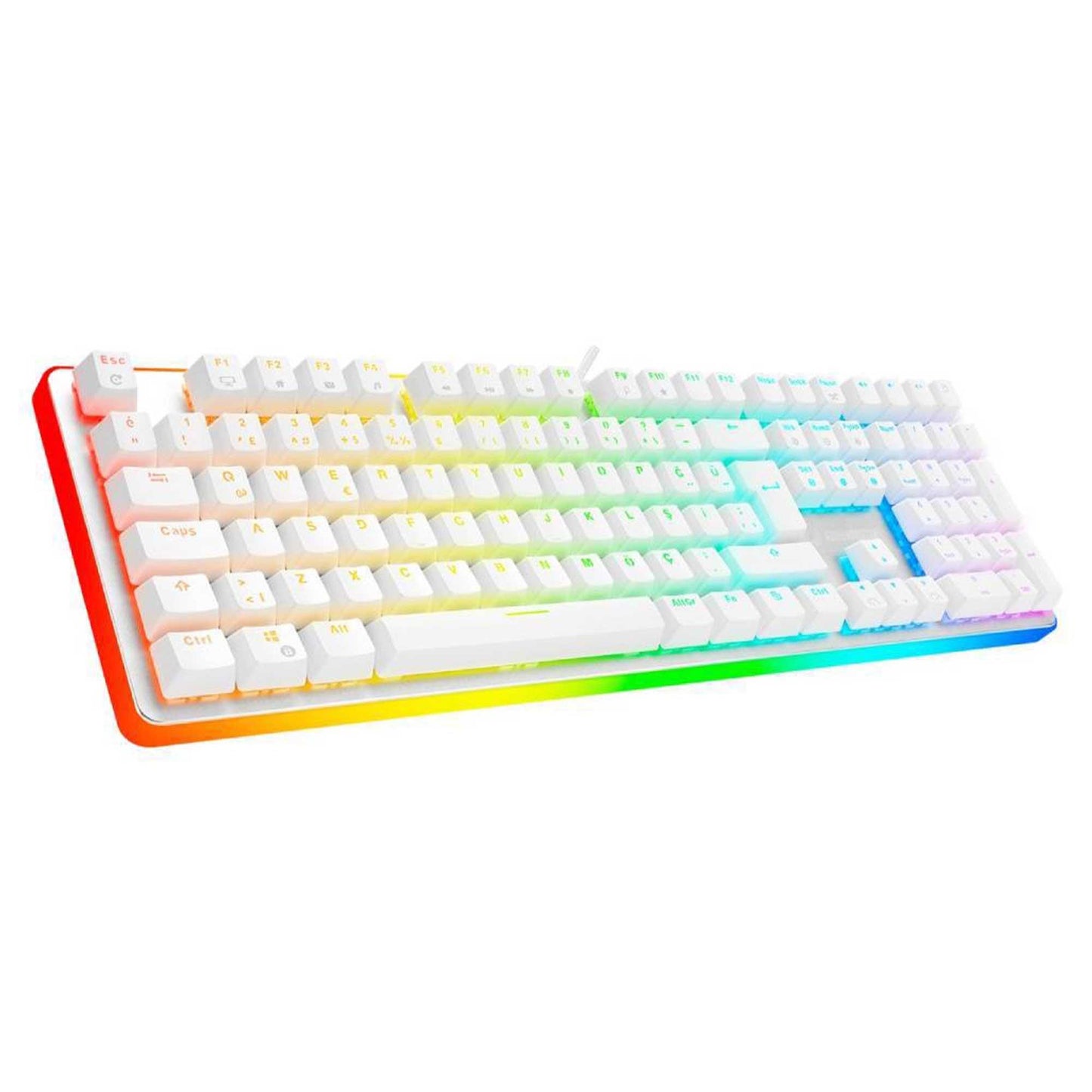GameBooster Fire Storm G918 RGB USB Q TR Kırmızı Switch Mekanik Kablolu Gaming Klavye