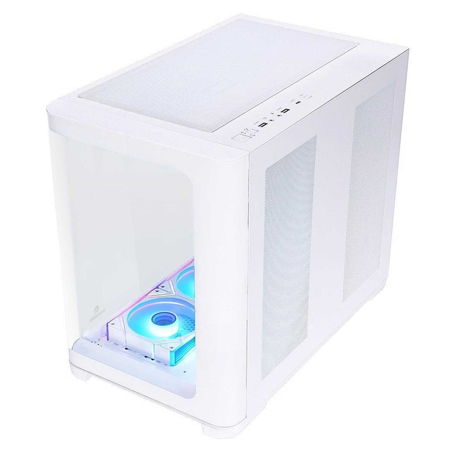 GameBooster GB-G2851BW Sea View USB 3.0, ATX 7 x ARGB Fanlı, Beyaz Kasa (PSU Yok)