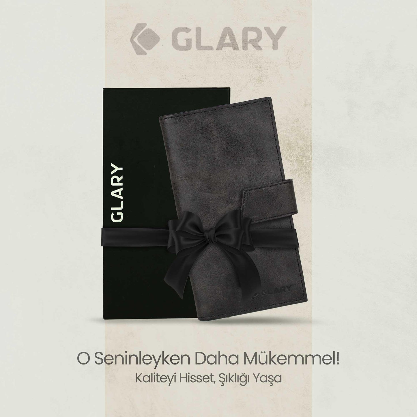 Glary GL102 Telefon Bölmeli 1.Sınıf Kalite Hakiki Deri(Genuine Leather) Portmone Unisex Cüzdan