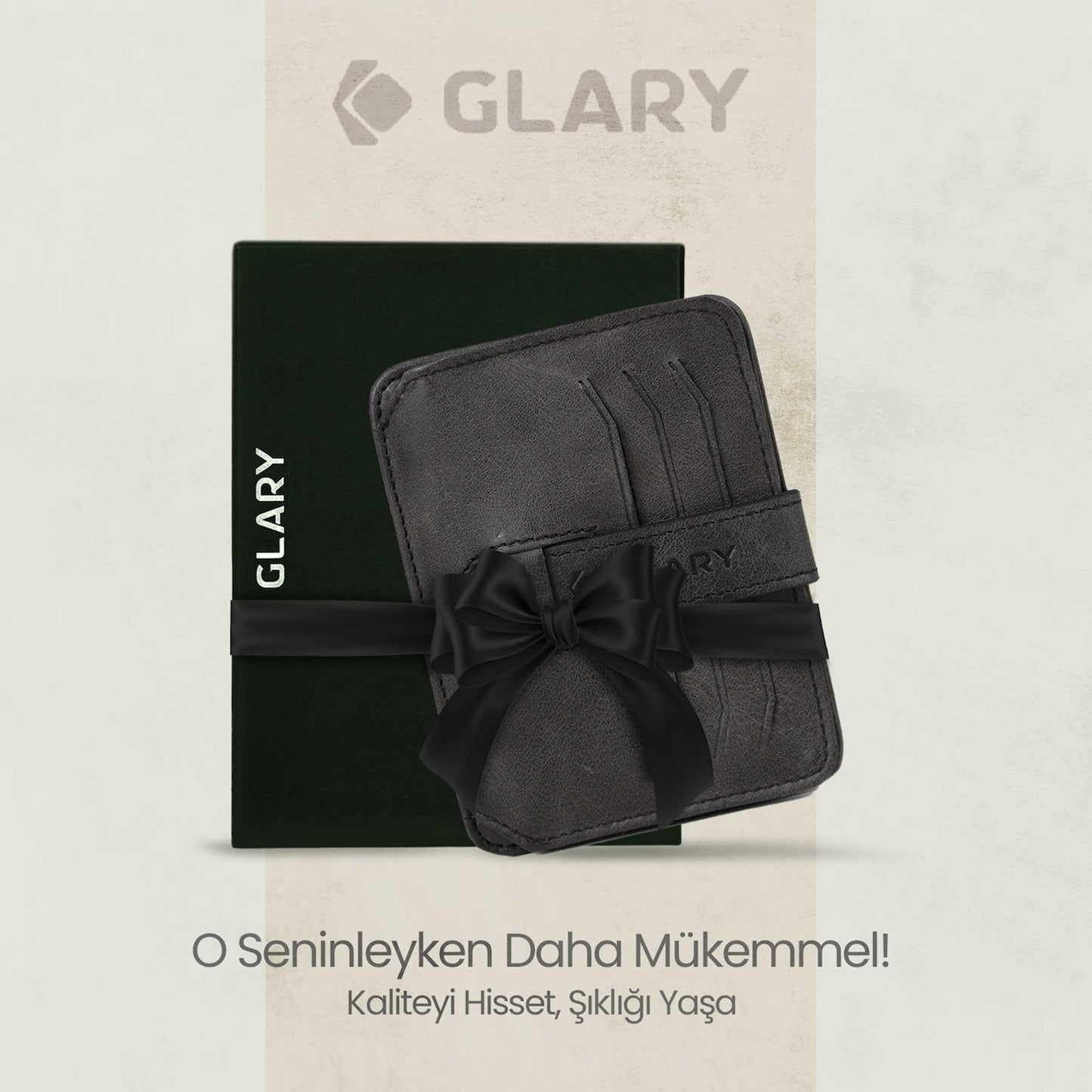 Glary GL400 1.Sınıf Kalite Hakiki Deri (Genuine Leather) Portmone Unisex Deri Kartlık Cüzdan