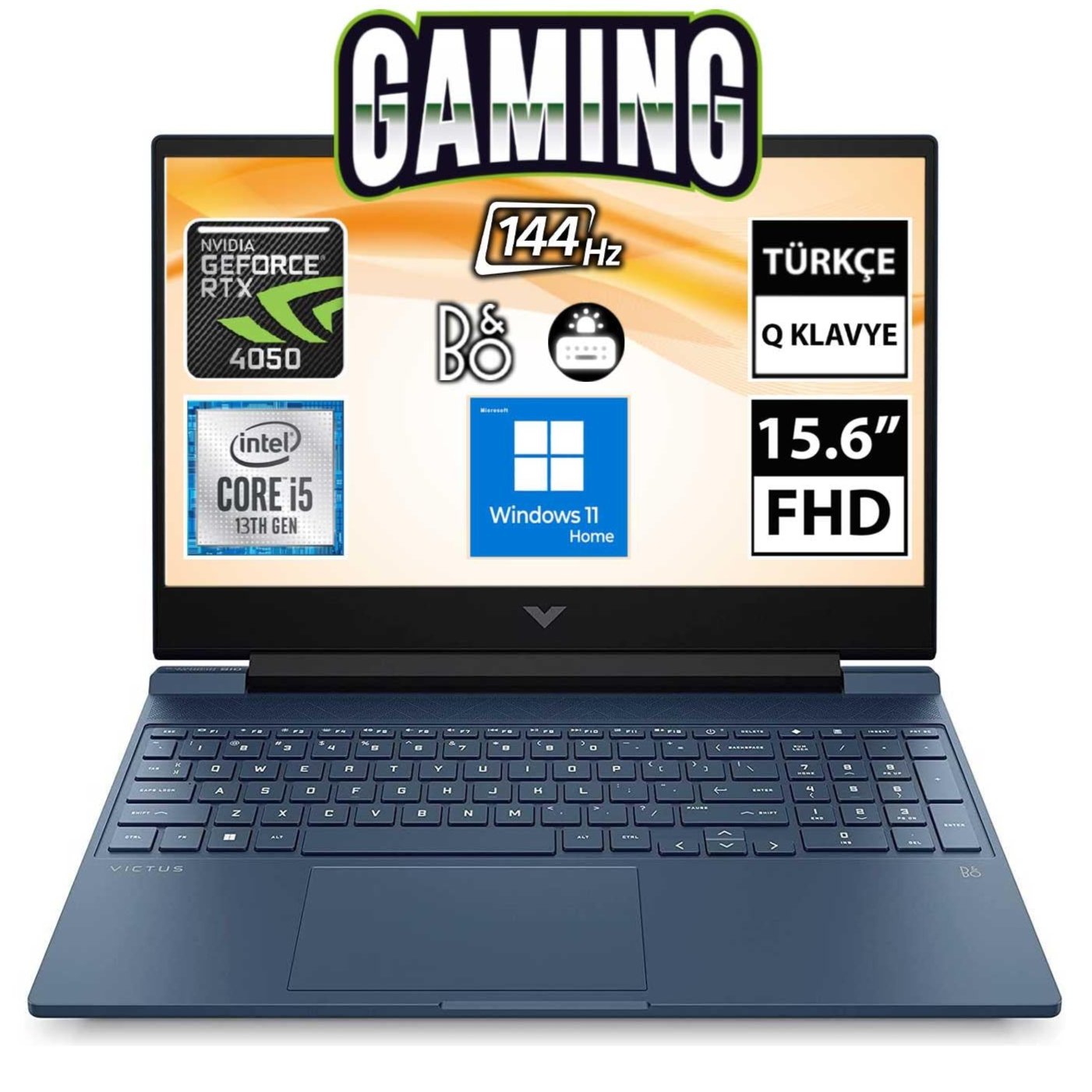 HP Victus 15-FA1042NT 7P8M3EA i5-13500H RTX4050 15.6" FullHD Dizüstü Bilgisayar