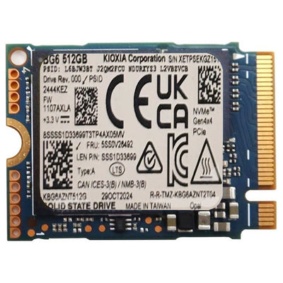 Kioxia BG6 512GB 22x42 M.2 NVMe SSD
