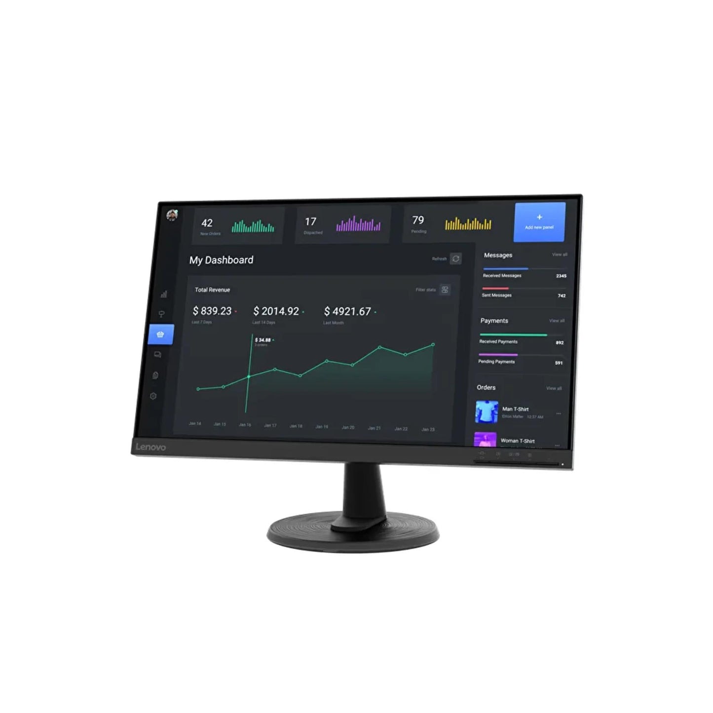 Lenovo C24-40 63DCKAT6TK 4ms 75Hz (VGA+HDMI) VESA Freesync 23.8" FullHD VA LED Monitör