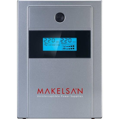 MAKELSAN LION 1200 VA LCD/USB (2x12V 7AH Akü) Line Interactive 5/10 Dk UPS
