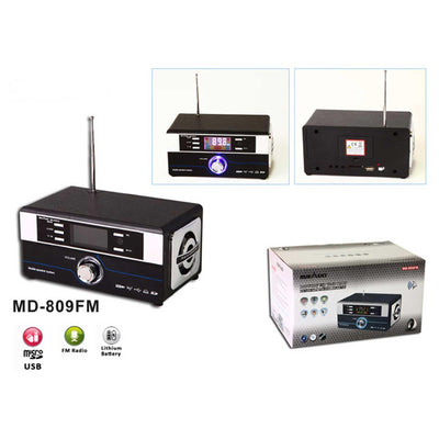 Mikado MD-809FM Siyah LCD Ekran Müzik Kutusu