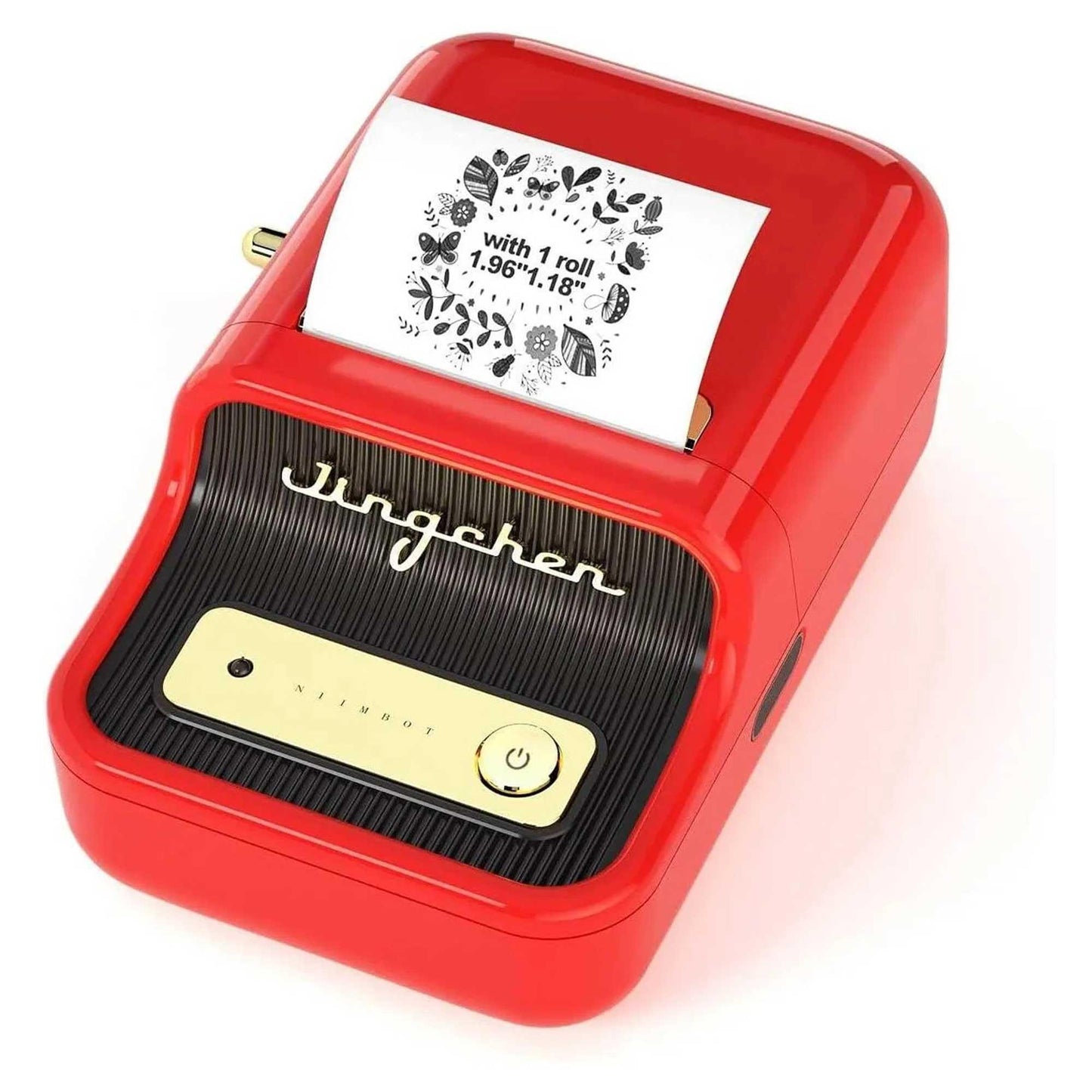 NIIMBOT B21S Bluetooth Taşınabilir Termal Etiket Yazıcı-Kırmızı
