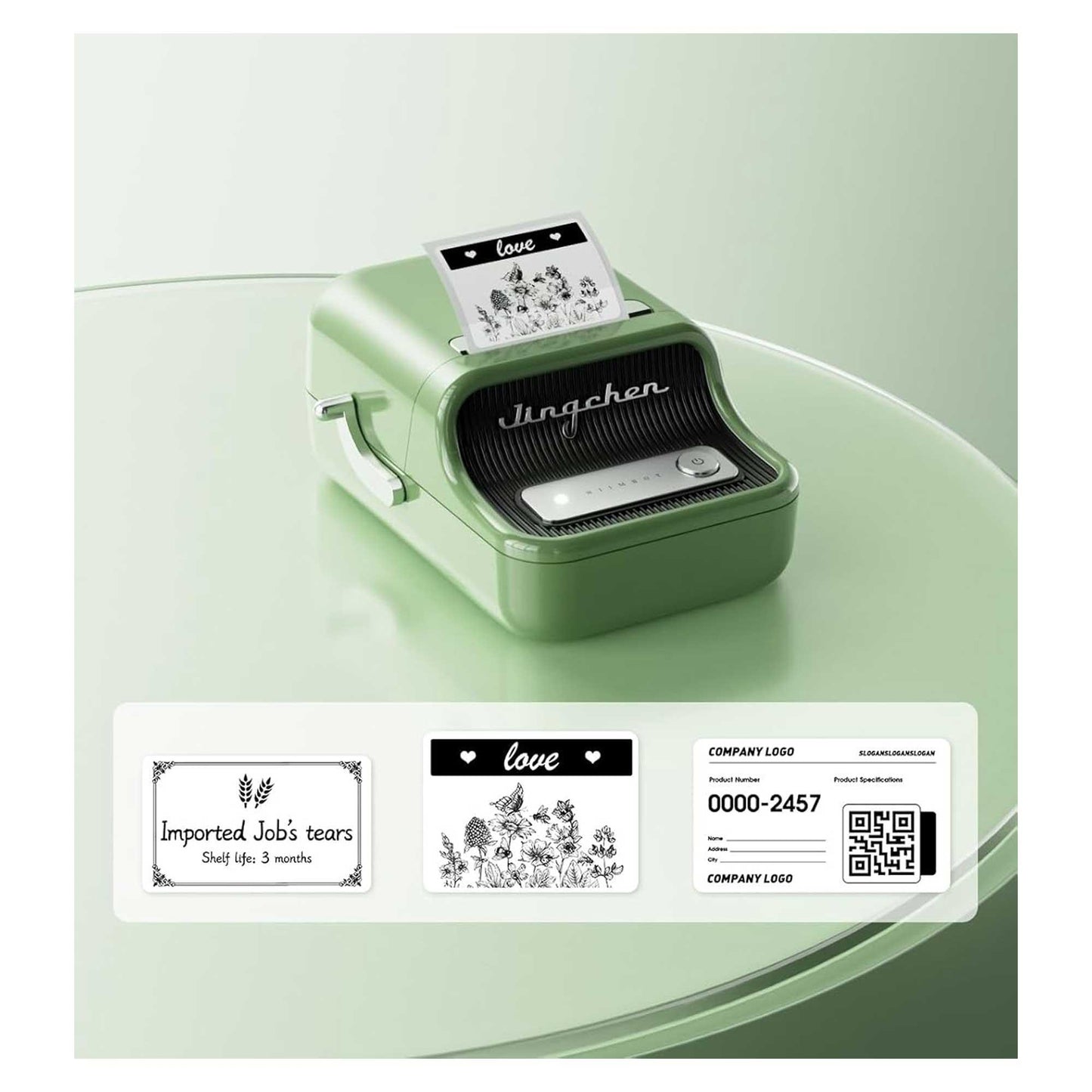 NIIMBOT B21S Bluetooth Taşınabilir Termal Etiket Yazıcı-Yeşil