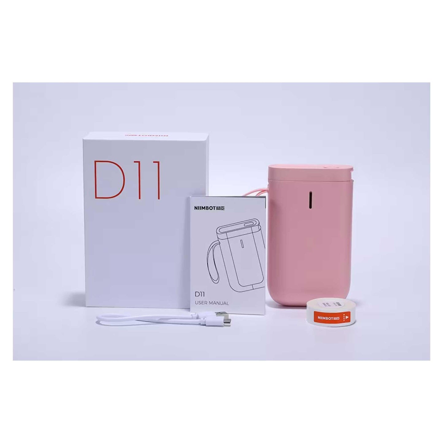 NIIMBOT D11 Bluetooth Taşınabilir Pembe Termal Etiket Yazıcı