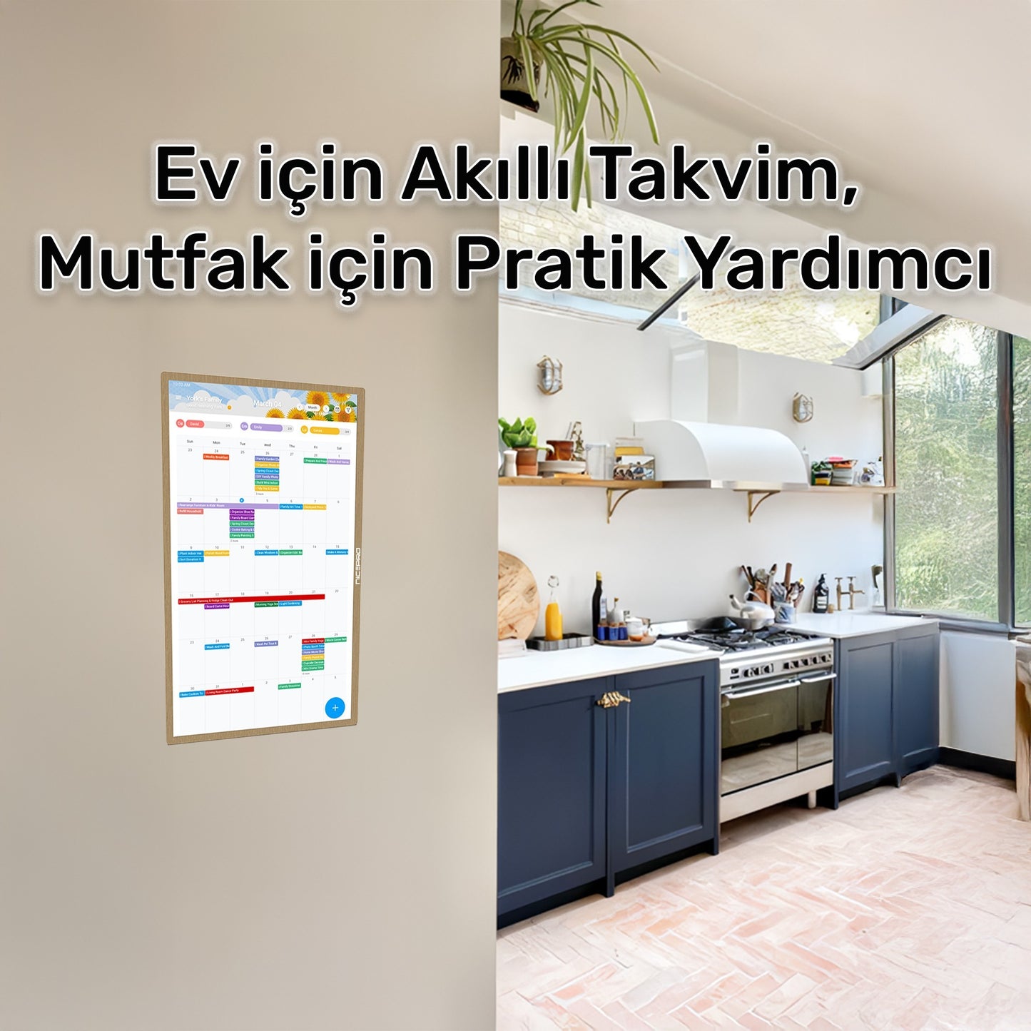 NPO NW3299T 32'' Full HD 4/64GB Android Dokunmatik Dijital Aile Takvimi Smart Led Ekran