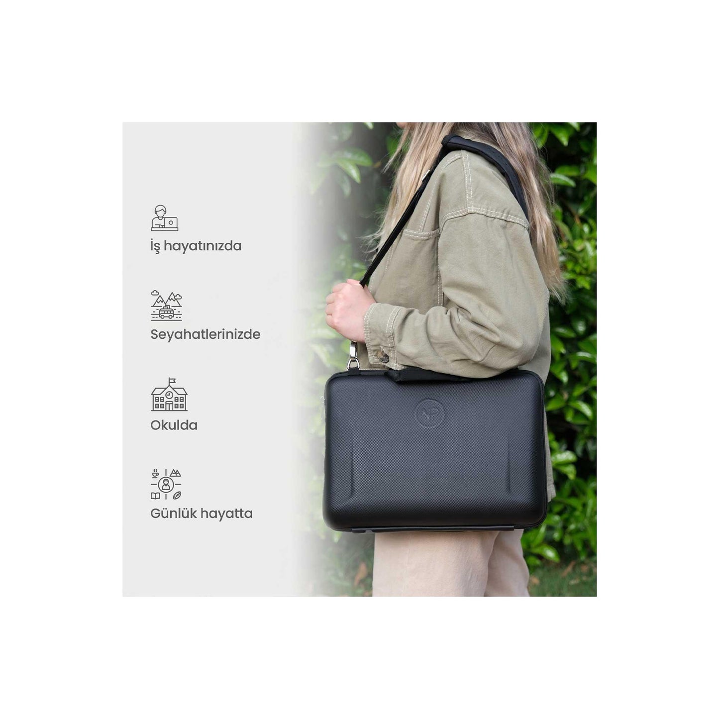 NPO Apex 14" Macbook ve Ipad Uyumlu,Ultra Korumalı ProBag Notebook Çantası-Siyah