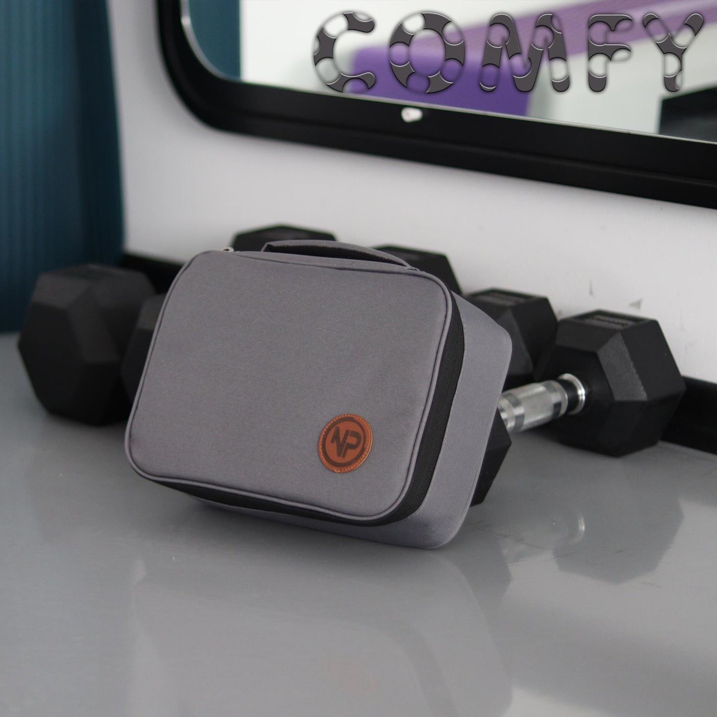 NPO Comfy Kablo, Makyaj, Lens, Mini Drone ve Aksesuar için Ayarlanabilir Çok Amaçlı Çanta-Gri
