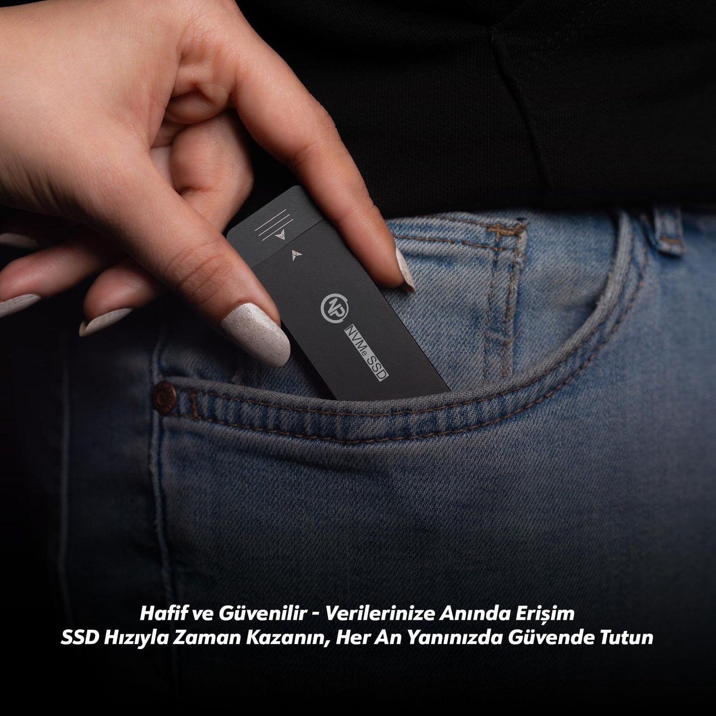 NPO DK01 USB-A/Type-C 22x42 M.2 NVMe Taşınabilir Harici SSD