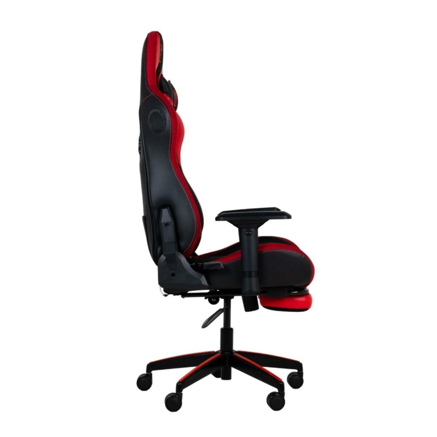 NPO GC5001BR Bluetooth Hoparlörlü, Masajlı, RGB, 4D Kolçaklı, Ayak Destekli Gaming Oyuncu Koltuğu,Kırmızı-Siyah