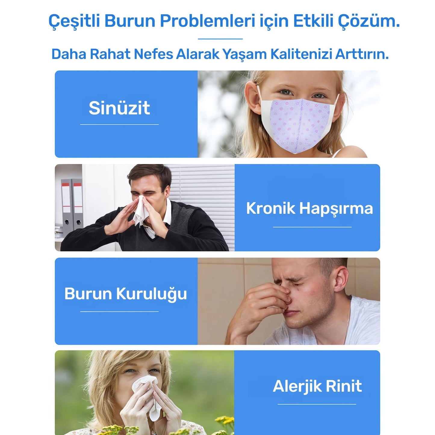 NPO Nicefeel NJ159 Profesyonel Temizleme Şarjlı Taşınabilir Nazal Bakım Burun Duşu