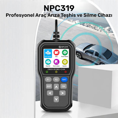 NPO NPC Türkçe OBDII/EOBD+CAN Modlu Hata Hafızalı Araç Arıza Tespit/Silme Cihazı