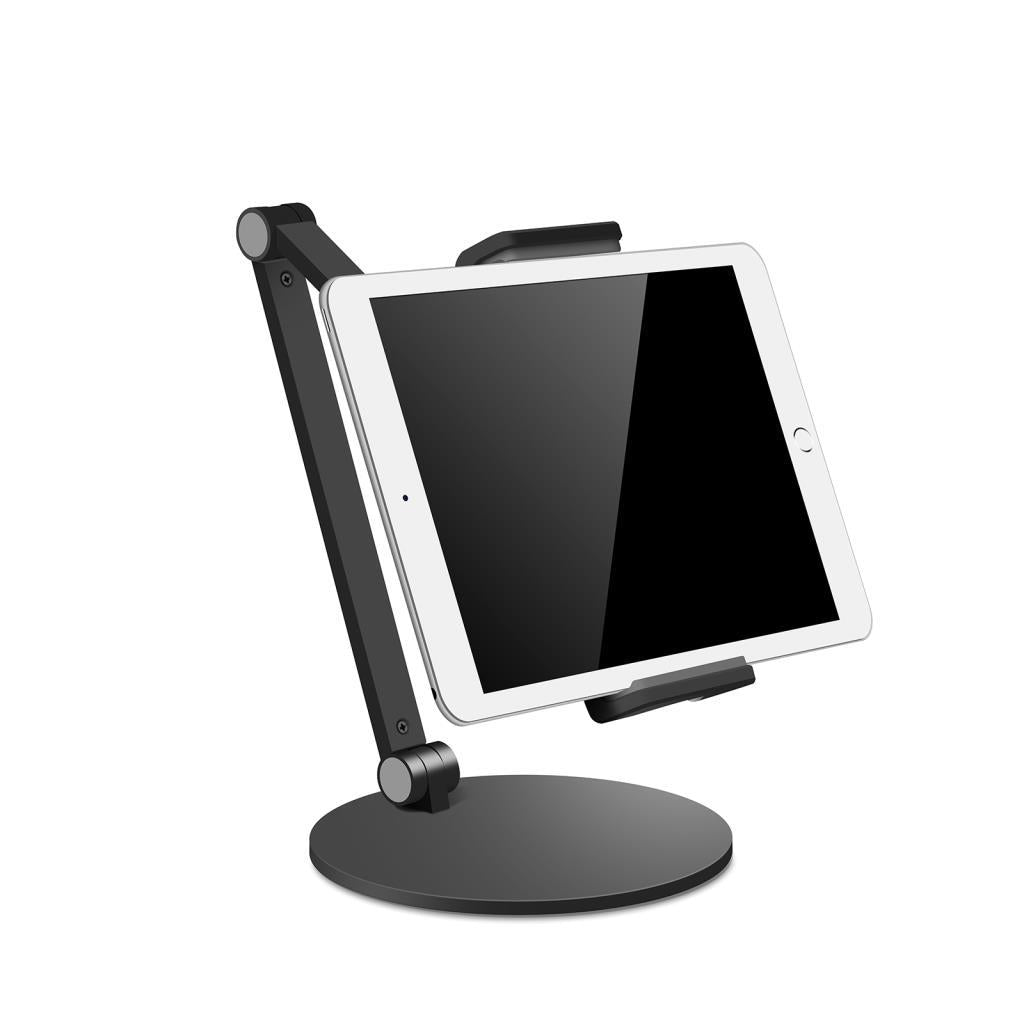NPO STD20144LG 360° Ayarlanabilir Teleskobik 4"-13" Ergonomik Tablet Standı Koyu Gri