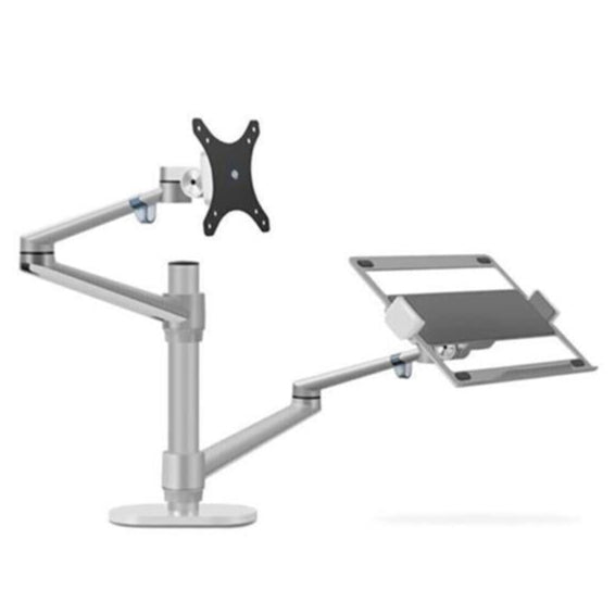 NPO STD7090S 10"-27" Notebook Stand ve Amortisörsüz Vesa Monitör Tutucu Kol Gümüş