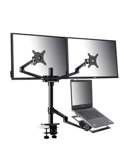 NPO STD7093 10"-27" Notebook Stand ve Vesa Monitör Tutucu Çift Kol- Siyah