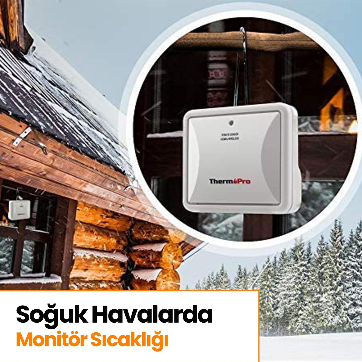 ThermoPro TX-4C İlave Dış Sensör (TP60C, TP63C, TP65C) İçin Uyumludur