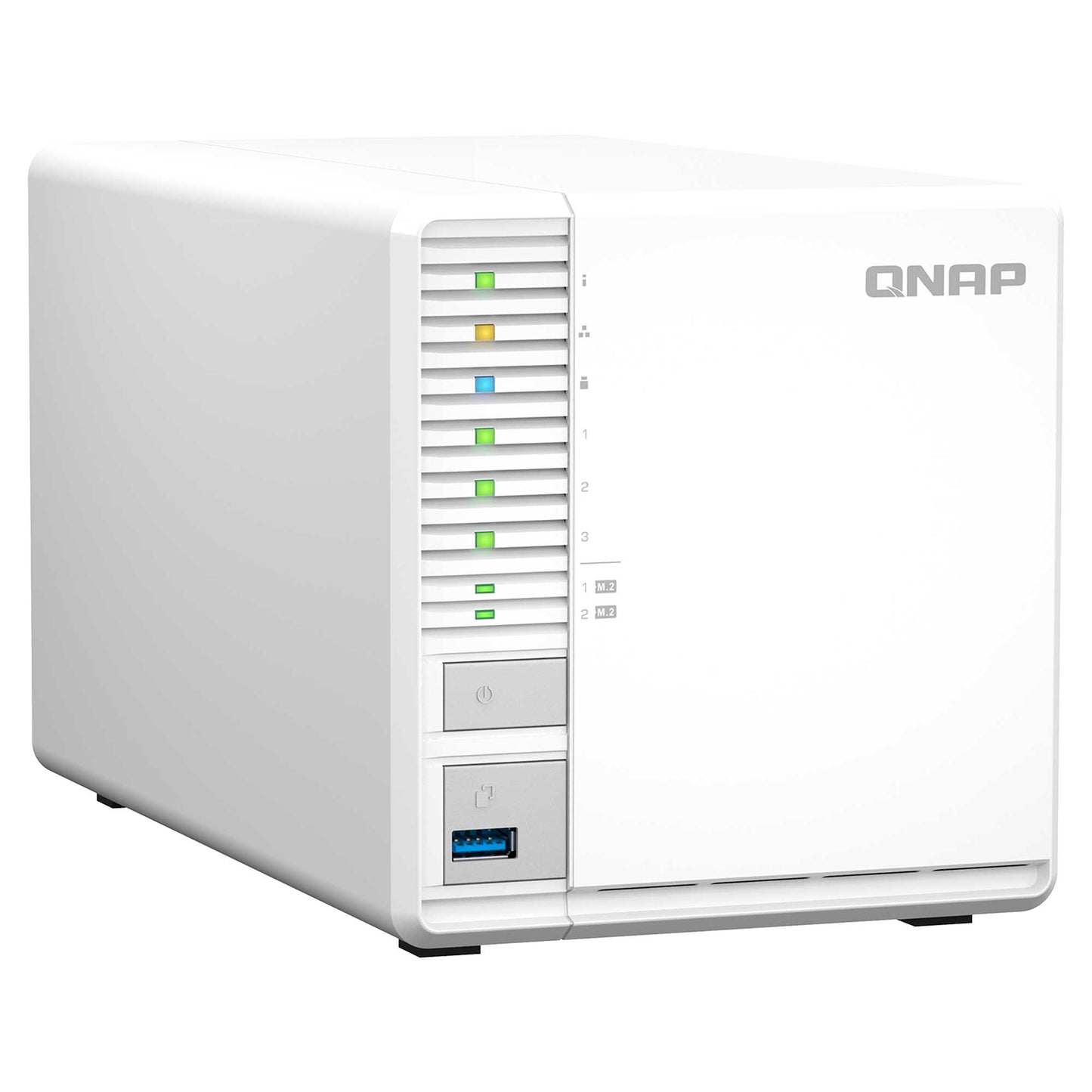 QNAP TS-364-8G 2xM.2 NVMe 3x3.5" SATA Desteği RAID(0) NAS Depolama Ünitesi