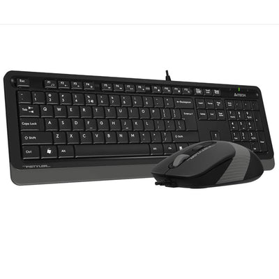 A4 TECH F1010 Q Türkçe USB Multimedya Gri 1600dpi Klavye+ Mouse