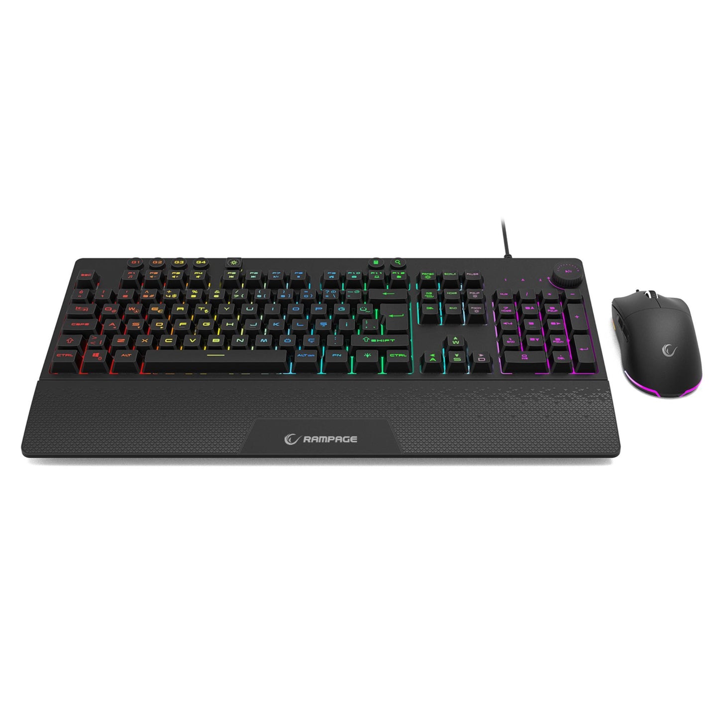Rampage Eclipse Q Türkce RGB Kablolu Oyuncu Klavye Mouse Seti