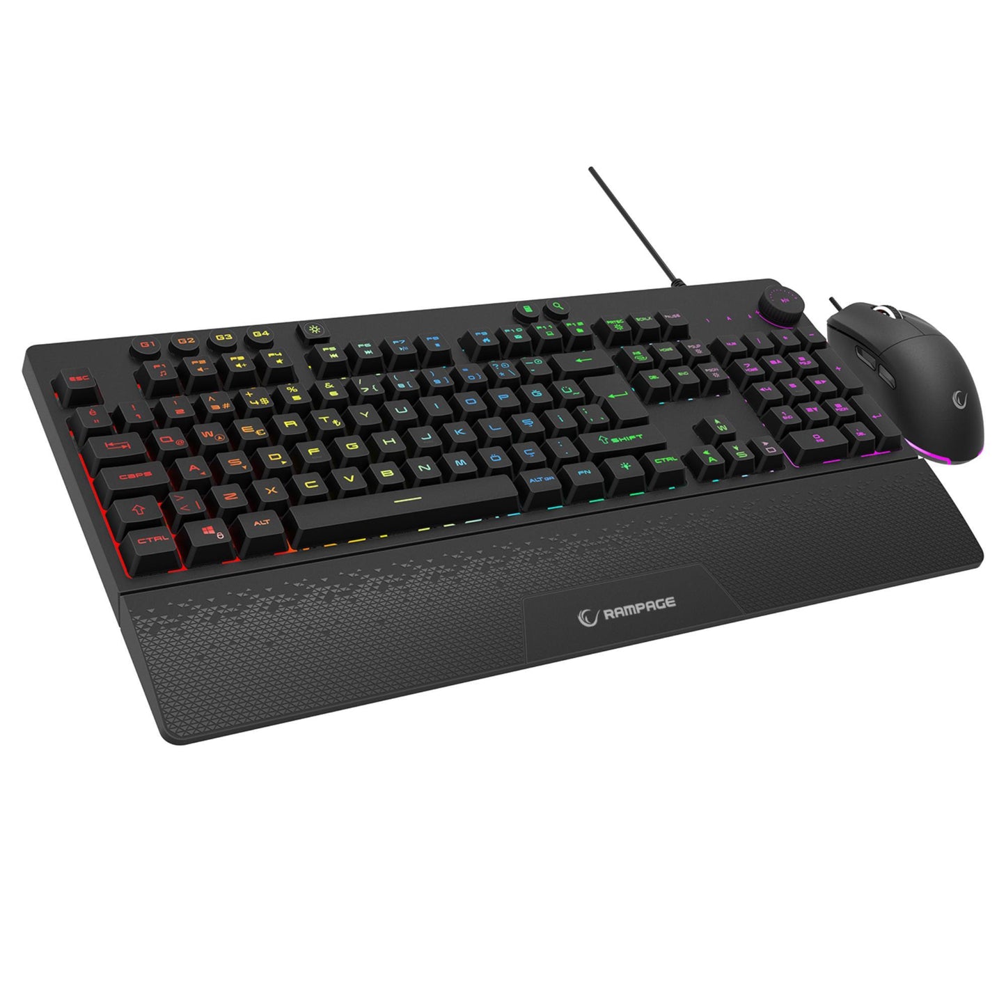 Rampage Eclipse Q Türkce RGB Kablolu Oyuncu Klavye Mouse Seti