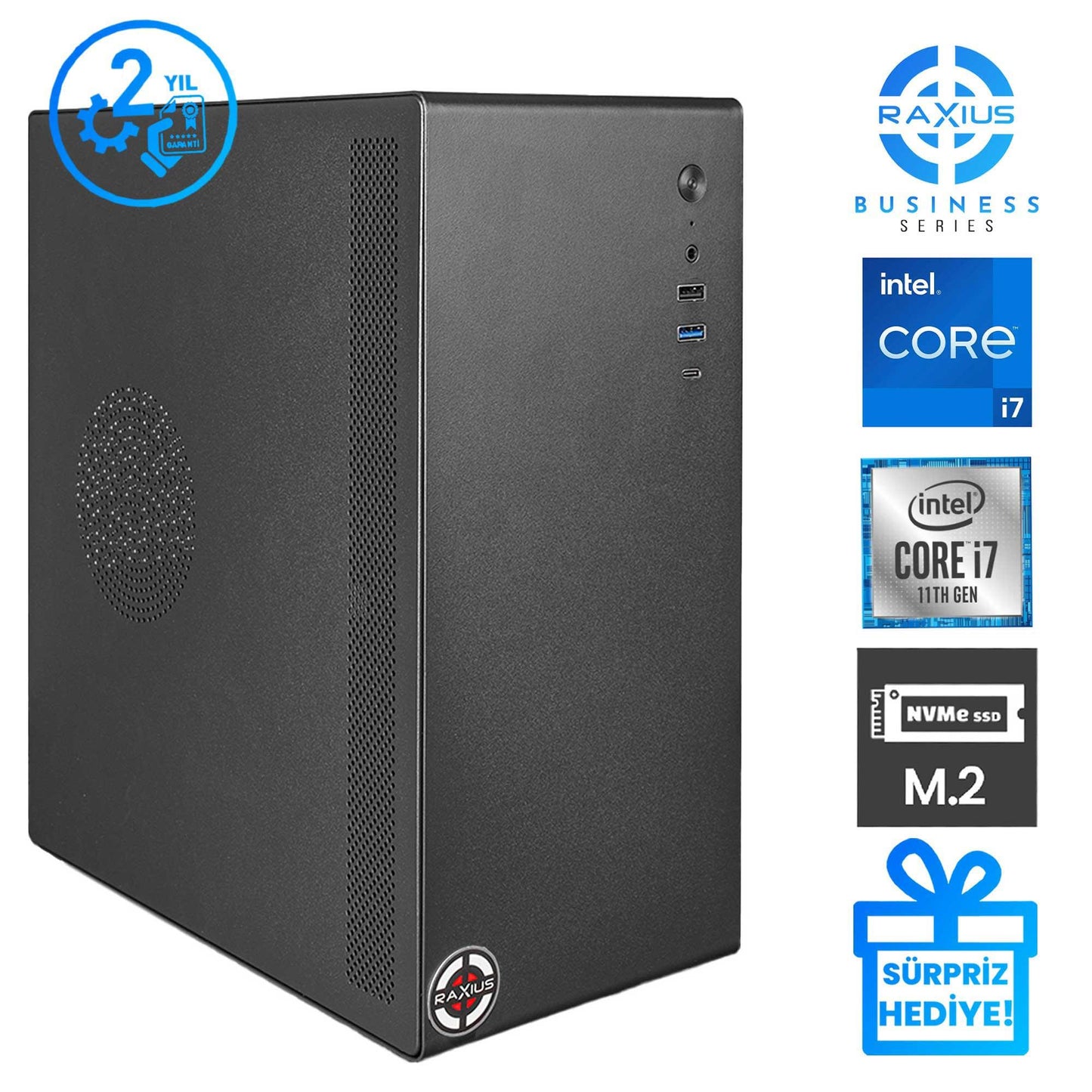 RaXius Business B1 i7 UHD750-117A i7-11700 Masaüstü Bilgisayar