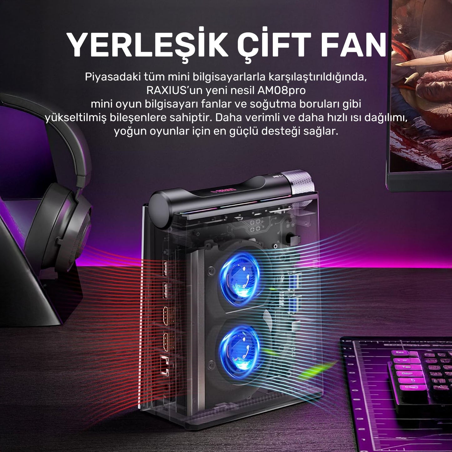 RaXius MP AM08 Pro R5 660M-66H Ryzen5 6600H Mini PC