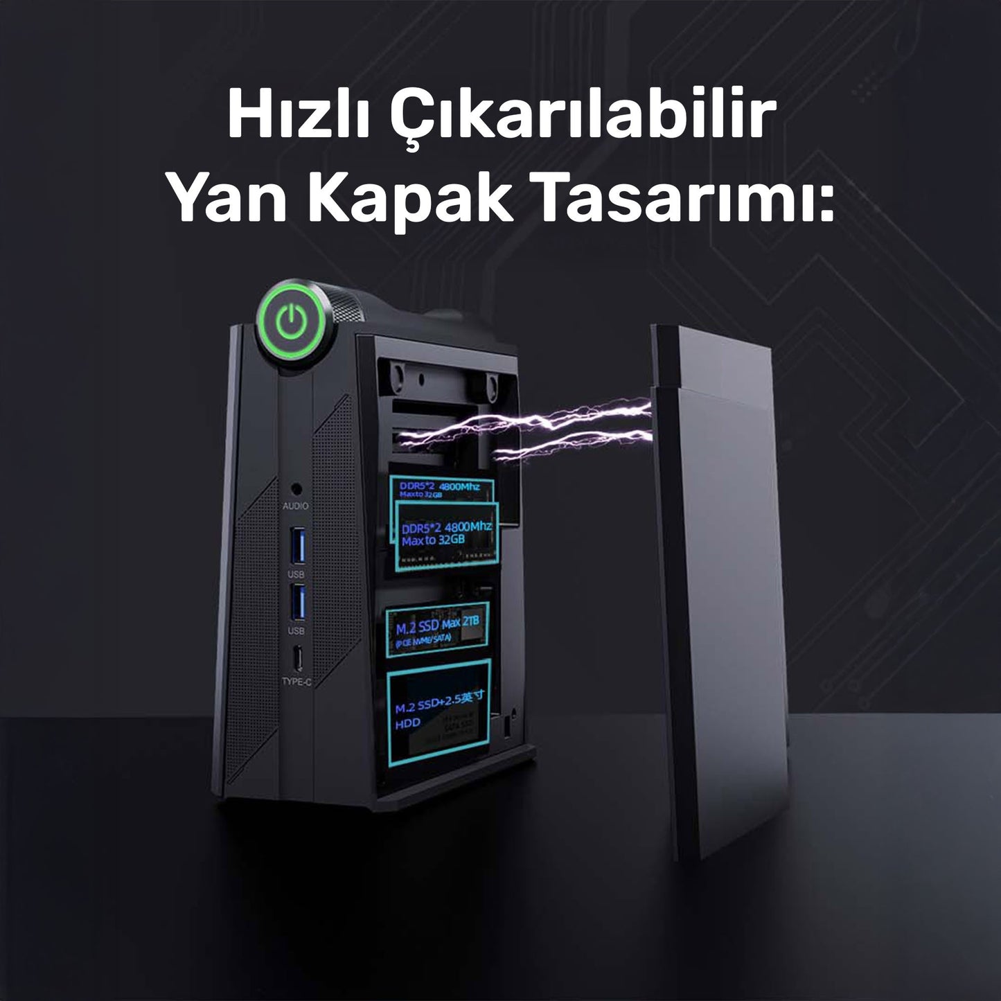 RaXius MP AM08 Pro R5 660M-66H Ryzen5 6600H Mini PC