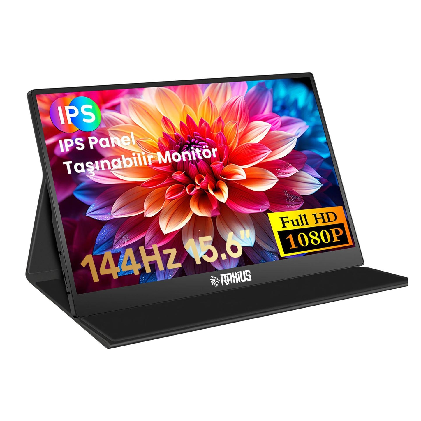 Raxius RXM6144 15.6" FHD 5ms144Hz Type-C Telefon&Oyun Konsolu Uyumlu Metal Kasa Taşınabilir Monitör