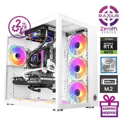 RaXius Zenith Z2 i7 4070-14KF001 i7-14700KF RTX4070 Gaming Masaüstü Bilgisayar