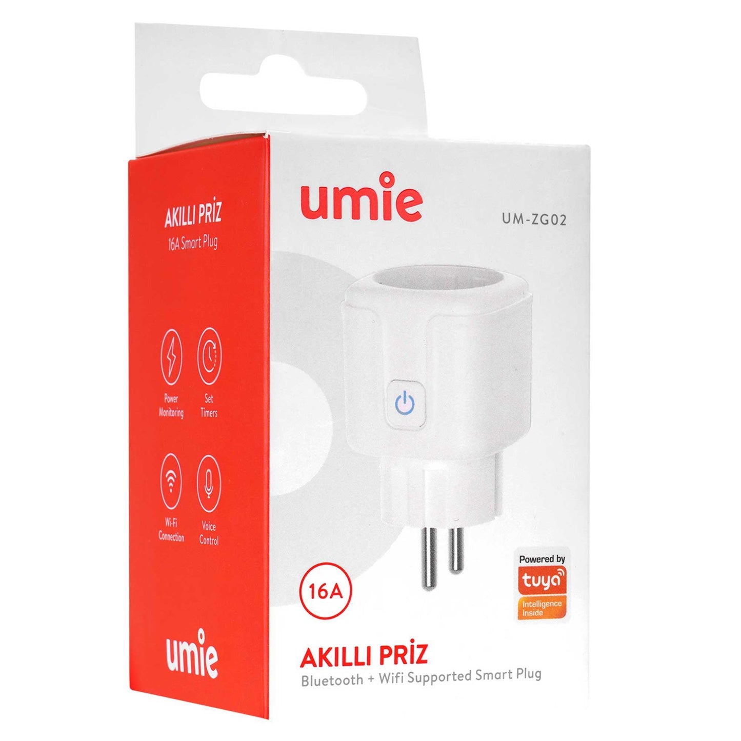 UMIE UM-ZG02 16 Amper Enerji Izleme Bleutooth+Wifi Tuya Destekli Akıllı Priz