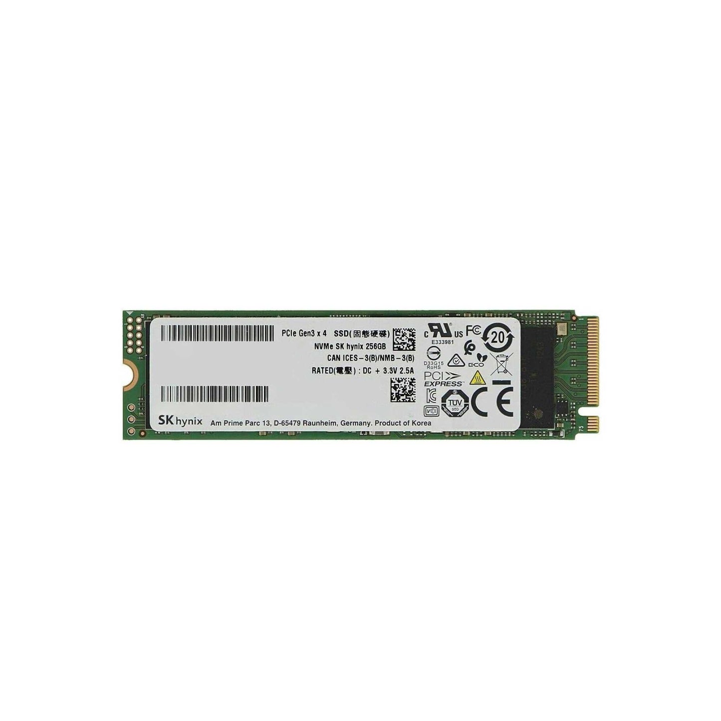 SK Hynix BC711 256GB 2500/1100MB/s Gen3x4 22x80 M.2 NVMe SSD