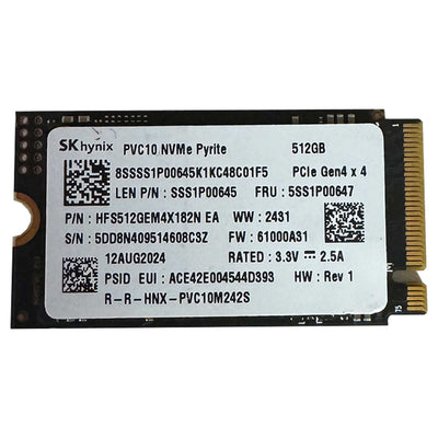 SK Hynix PVC10 512GB 5100/2200MB/s Gen4x4 M.2 22x42 SSD